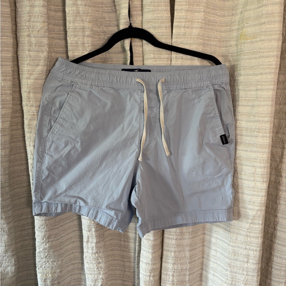 Hollister Light Blue Jogger Shorts